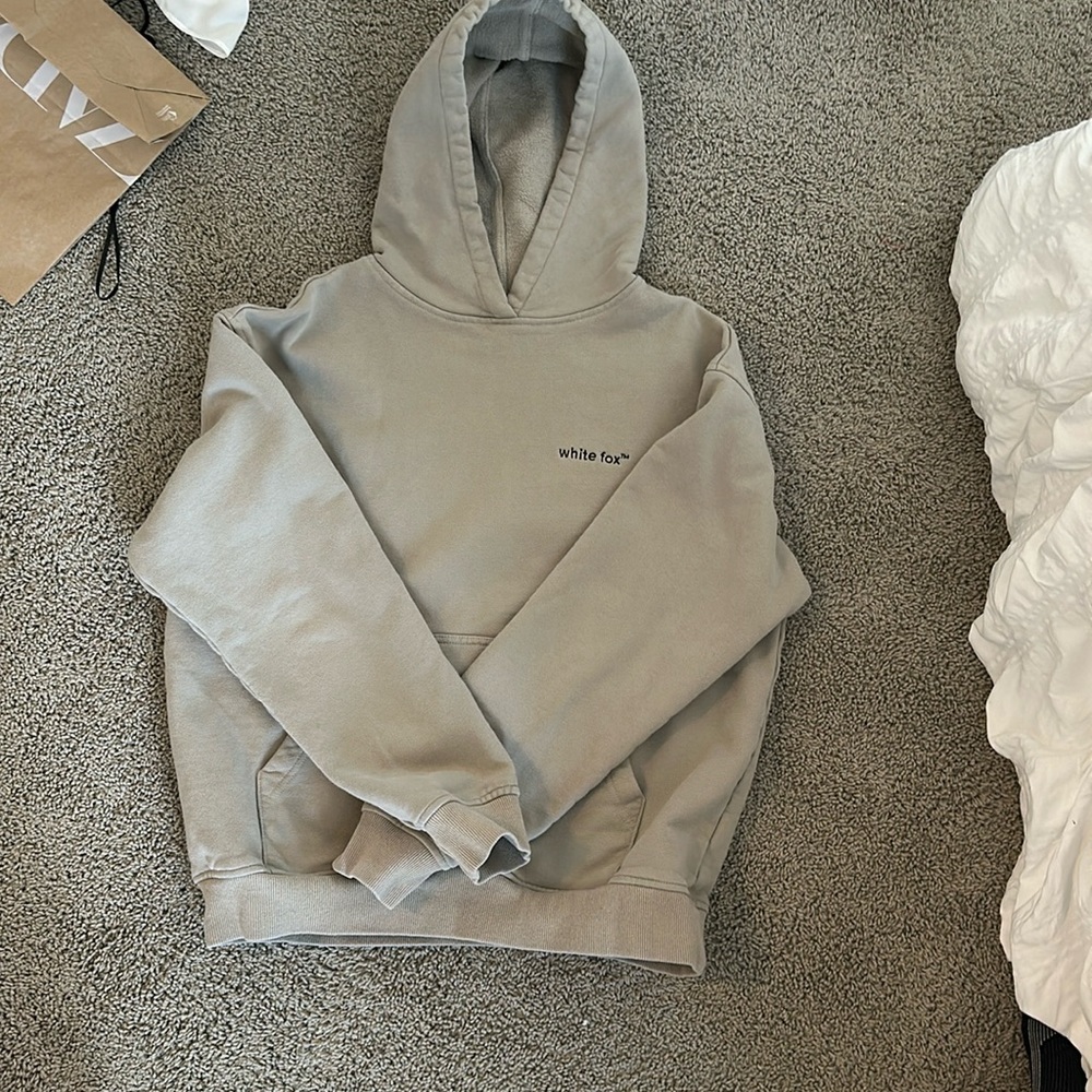 White fox hoodie